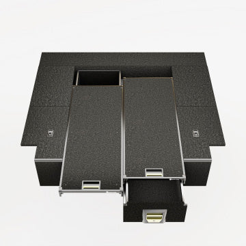 Dual Sliding Drawer System